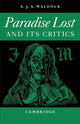 Book cover of: Paradise Lost. By: Waldock