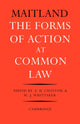 Book cover of: Forms of Action at Common Law