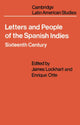 Book cover of: Letters and People of the Spanish Indies