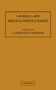 Book cover of: Miscellaneous Essays. By: Charles Lamb