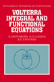 Book cover of: Volterra Integral and Functional Equations. By: G. Gripenberg