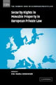 Book cover of: Security Rights in Movable Property in European Private Law. By: Eva-Maria Kieninger