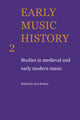Book cover of: Early Music History. By: Iain Fenlon