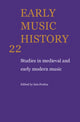Book cover of: Early Music History. By: Iain Fenlon