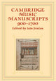 Book cover of: Cambridge Music Manuscripts, 900–1700. By: Iain Fenlon