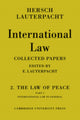 Book cover of: International Law: Volume 2, The Law of Peace, Part 1, International Law in General. By: E. Lauterpacht