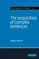Book cover of: Acquisition of Complex Sentences. By: Holger Diessel