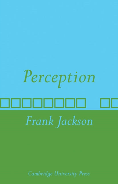 Book cover of: Perception. By: Jackson, Frank