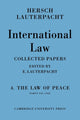 Book cover of: International Law: Volume 4, Part 7-8. By: Hersch Lauterpacht