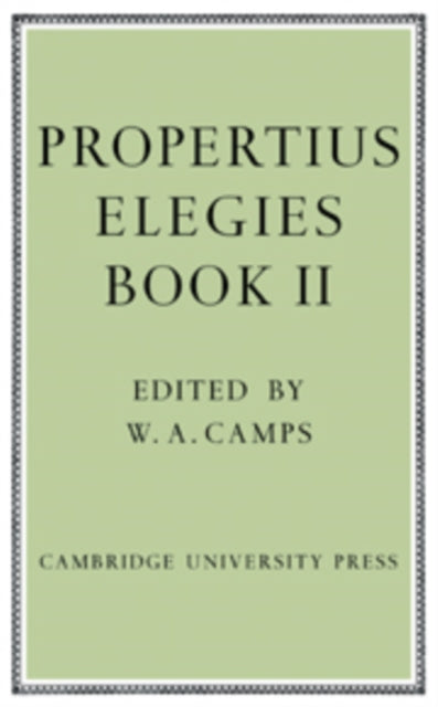 Book cover of: Propertius: Elegies. By: Sextus Propertius