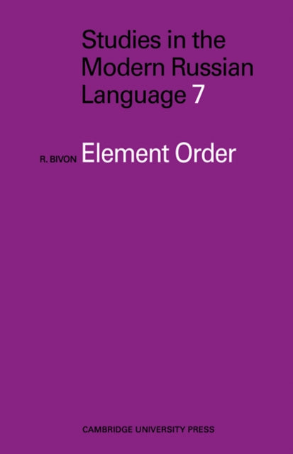 Book cover of: Element Order. By: R. Bivon