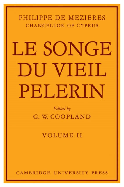 Book cover of: Le Songe Du Vieil Pelerin. By: Philippe de Mézières