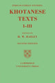 Book cover of: Indo-Scythian Studies: Being Khotanese Texts Volume I–III: Volume 1-3. By: H. W. Bailey