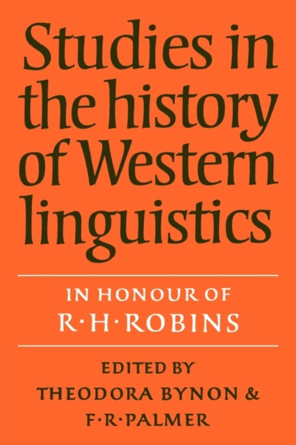 Book cover of: Studies in the History of Western Linguistics