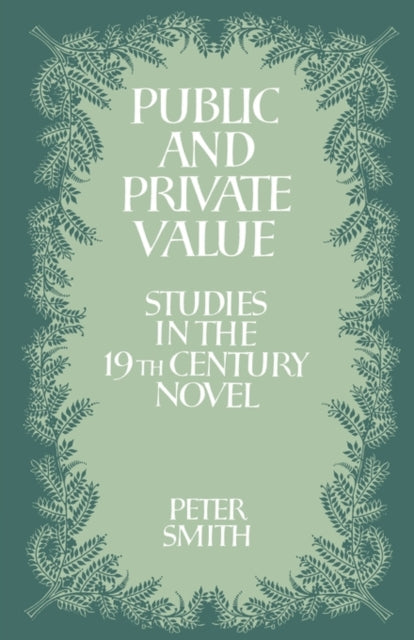 Book cover of: Public and Private Value. By: Peter Smith