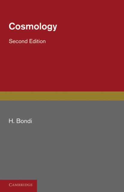 Book cover of: Cosmology. By: Hermann Bondi