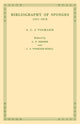 Book cover of: Bibliography of Sponges 1551–1913. By: G. C. J. Vosmaer