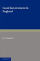 Book cover of: Local Government in England. By: E. L. Hasluck