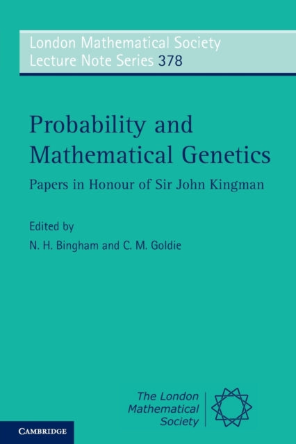 Book cover of: Probability and Mathematical Genetics. By: N. H. Bingham