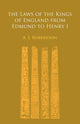 Book cover of: Laws of the Kings of England From Edmund to Henry I. By: Agnes Robertson