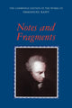 Book cover of: Notes and Fragments. By: Immanuel Kant