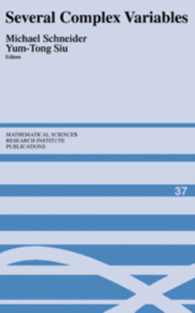 Book cover of: Several Complex Variables. By: Michael Schneider