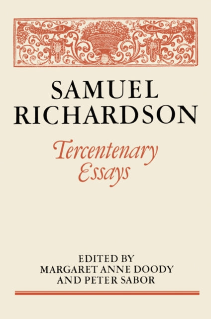 Book cover of: Samuel Richardson. By: Margaret Anne Doody