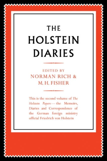Book cover of: Holstein Papers. By: Friedrich von Holstein
