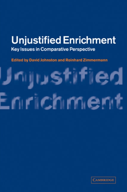 Book cover of: Unjustified Enrichment. By: David Johnston