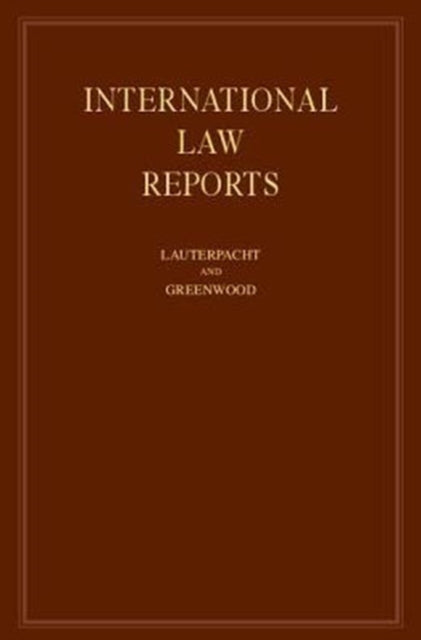 Book cover of: International Law Reports: Volume 140. By: Elihu Lauterpacht