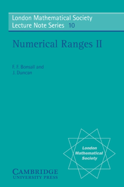 Book cover of: Numerical Ranges II