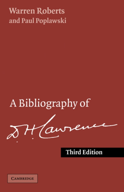 Book cover of: Bibliography of D. H. Lawrence. By: Warren Roberts