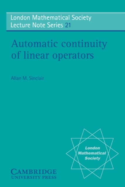 Book cover of: Automatic Continuity of Linear Operators