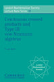 Book cover of: Continuous Crossed Products and Type III Von Neumann Algebras