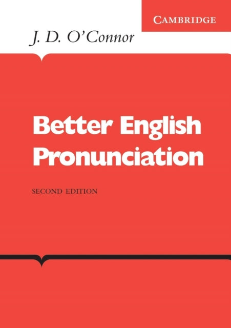 Book cover of: Better English Pronunciation