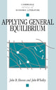 Book cover of: Applying General Equilibrium