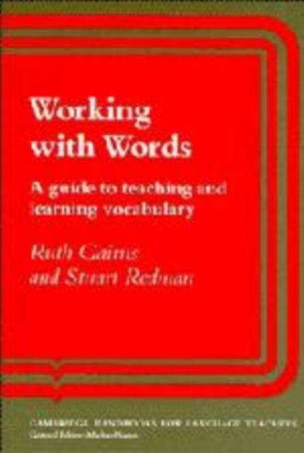 Book cover of: Working With Words
