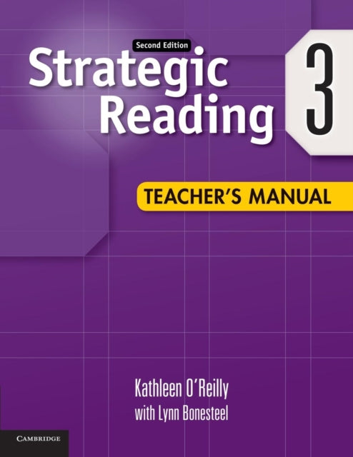 Book cover of: Strategic Reading Level 3 Teacher's Manual. By: Kathleen O'Reilly