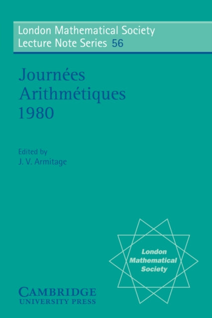 Book cover of: Journees Arithmetiques 1980. By: J. V. Armitage