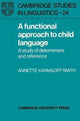 Book cover of: Functional Approach to Child Language. By: Annette Karmiloff-Smith