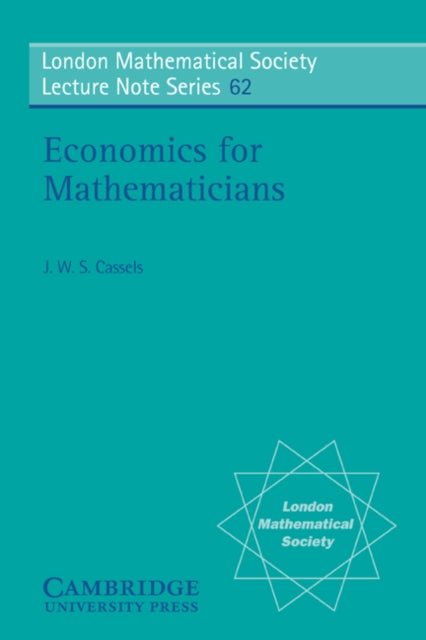 Book cover of: Economics for Mathematicians