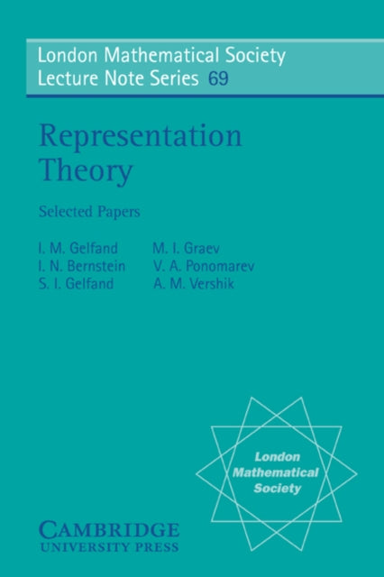 Book cover of: Representation Theory. By: Israel M. Gel'fand