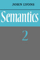 Book cover of: Semantics: Volume 2
