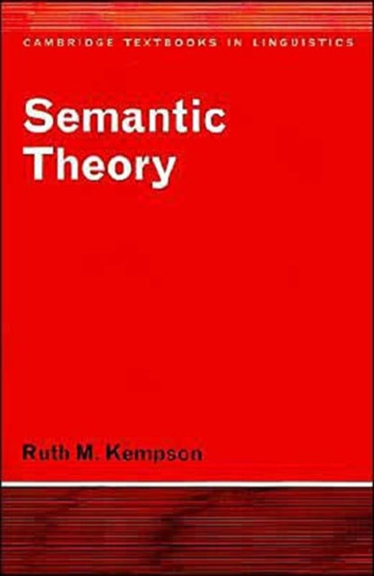 Book cover of: Semantic Theory