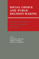 Book cover of: Essays in Honor of Kenneth J. Arrow: Volume 1, Social Choice and Public Decision Making