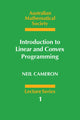 Book cover of: Introduction to Linear and Convex Programming