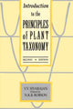 Book cover of: Introduction to the Principles of Plant Taxonomy