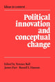 Book cover of: Political Innovation and Conceptual Change