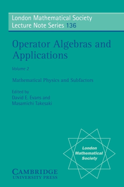 Book cover of: Operator Algebras and Applications: Volume 2