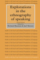 Book cover of: Explorations in the Ethnography of Speaking